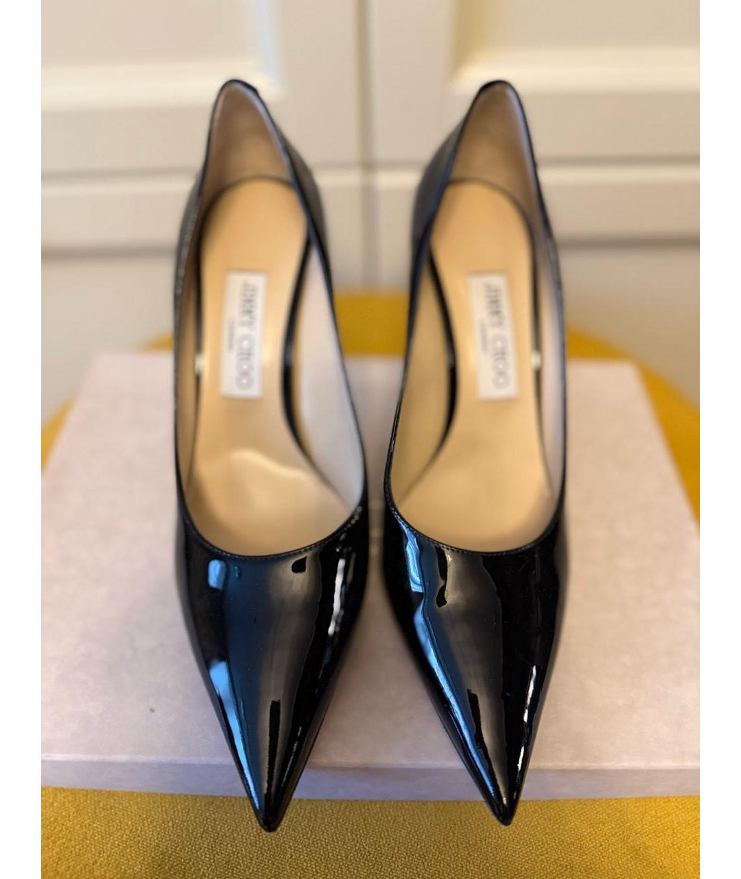 JIMMY CHOO Черные туфли из лакированной кожи, фото 2