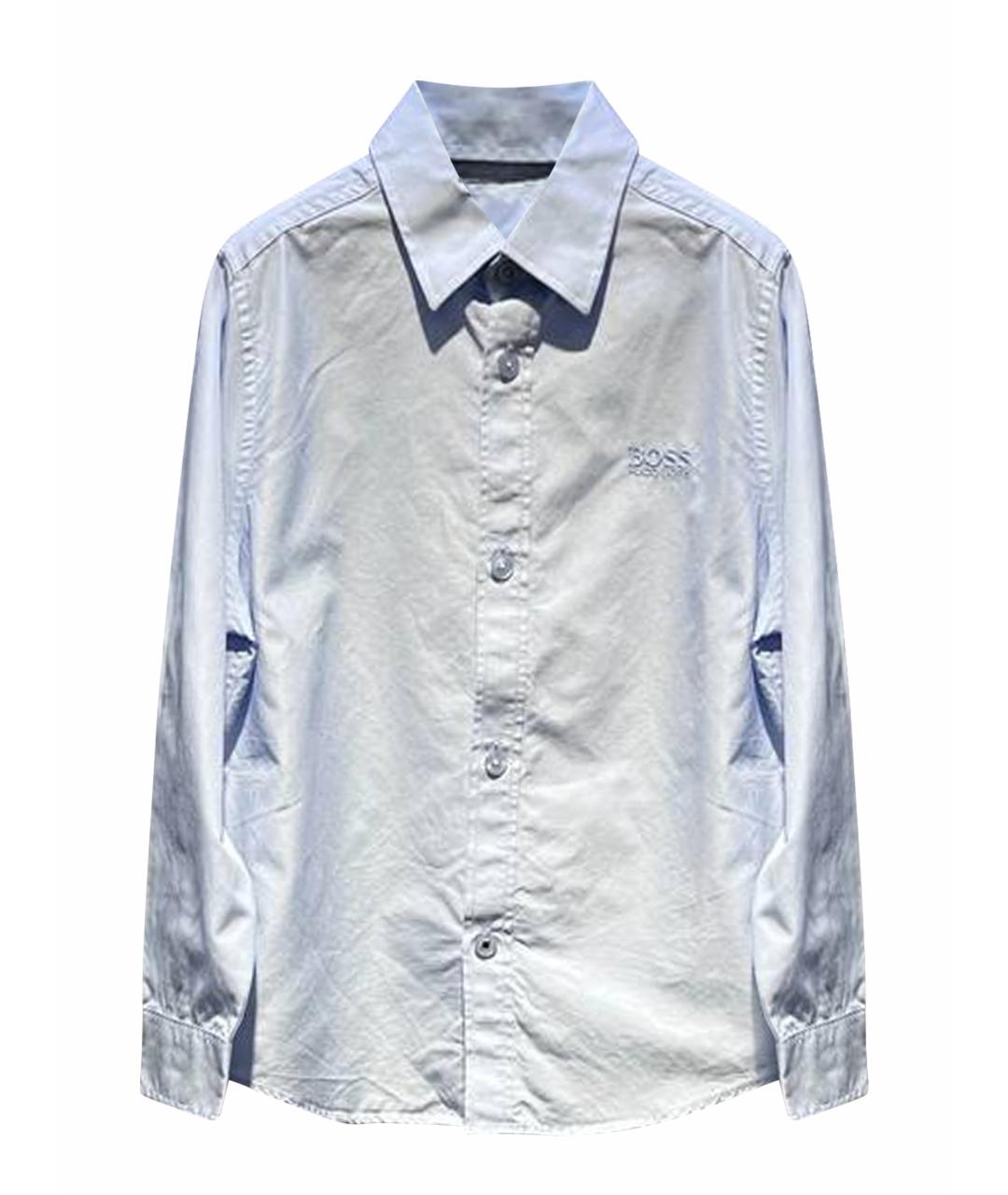 HUGO BOSS Голубая хлопковая детская рубашка, фото 1