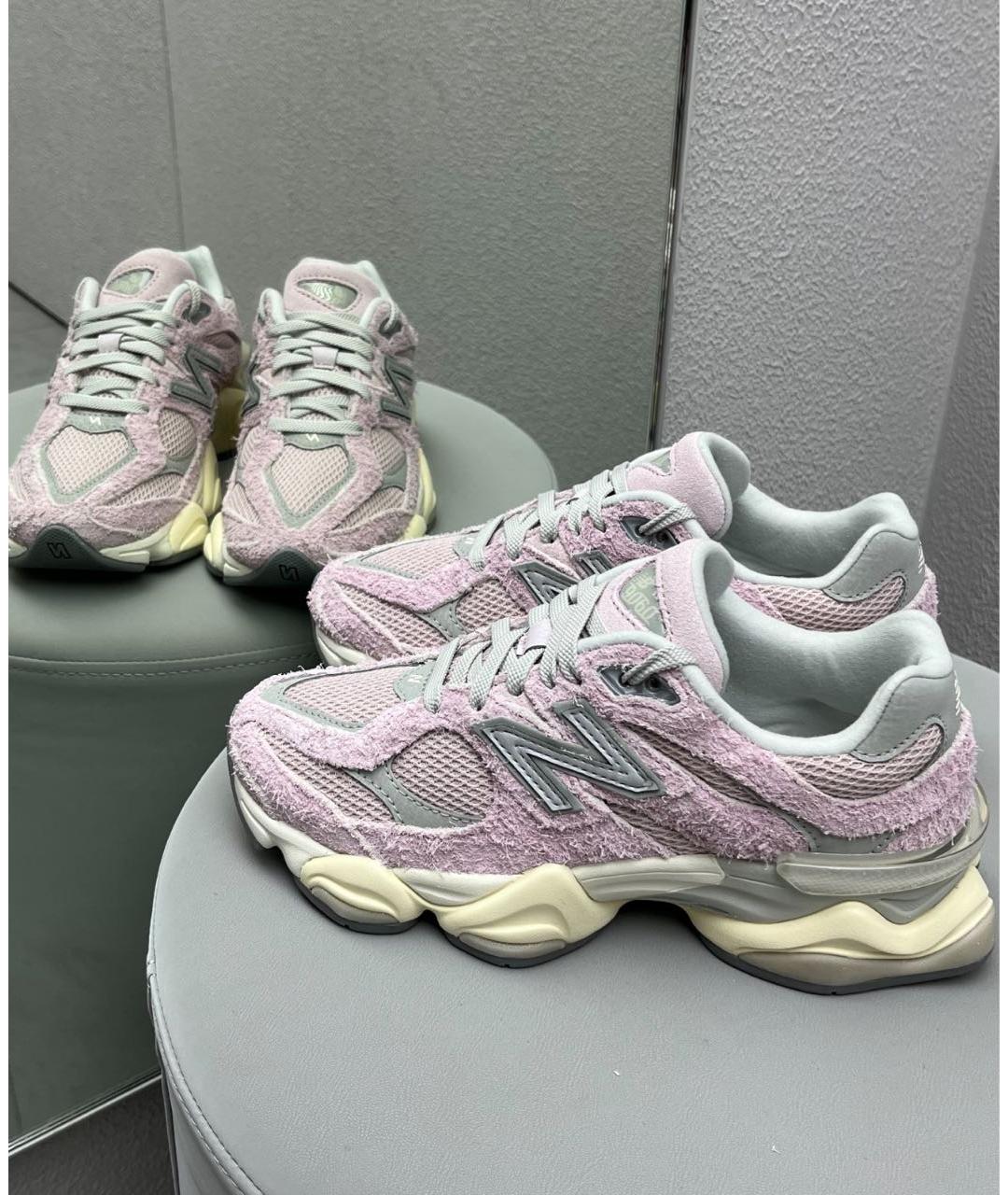 NEW BALANCE Розовые замшевые кроссовки, фото 8