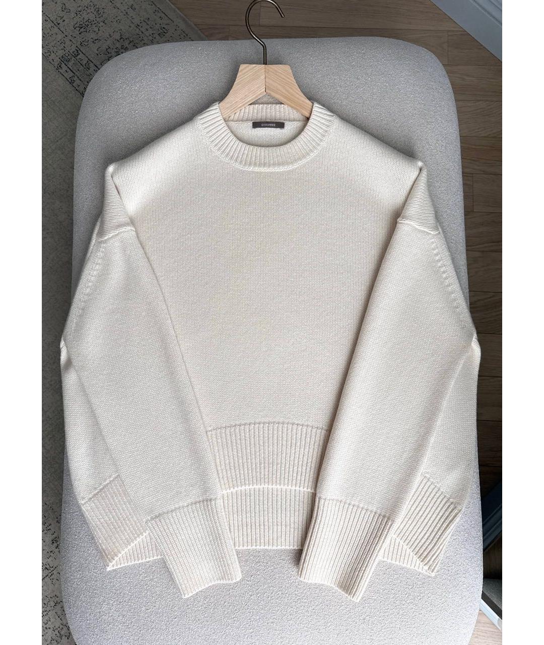 12 STOREEZ Белый кашемировый джемпер / свитер, фото 3