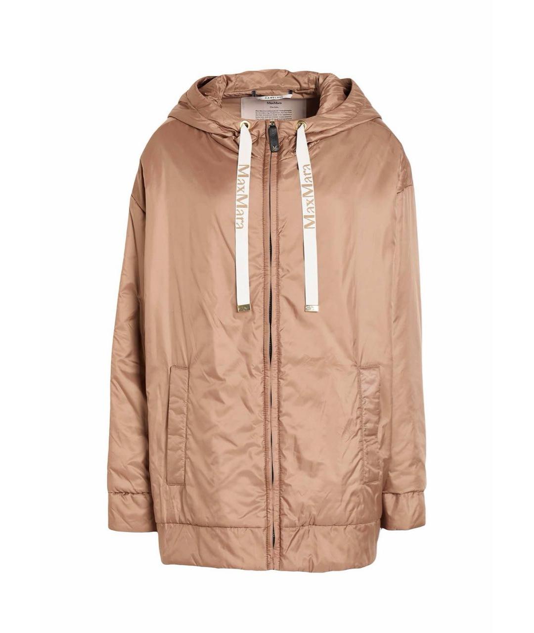 MAX MARA THE CUBE Коричневая синтетическая куртка, фото 5