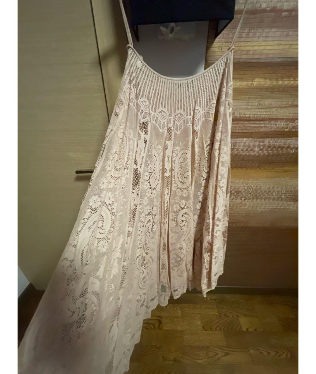 CHRISTIAN DIOR Коралловая шелковая юбка макси, фото 2