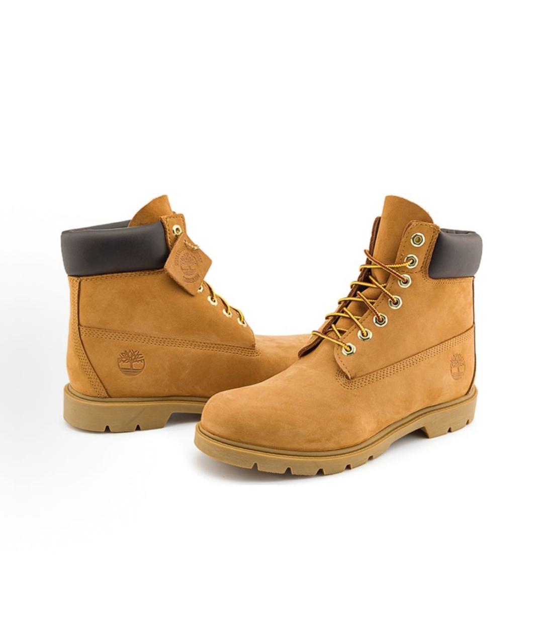 TIMBERLAND Оранжевое нубуковые высокие ботинки, фото 3