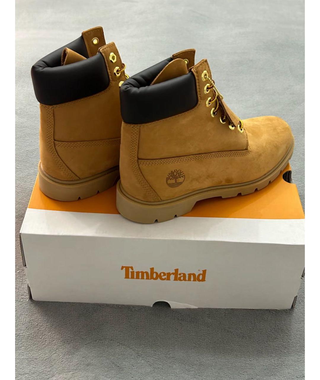 TIMBERLAND Оранжевое нубуковые высокие ботинки, фото 7