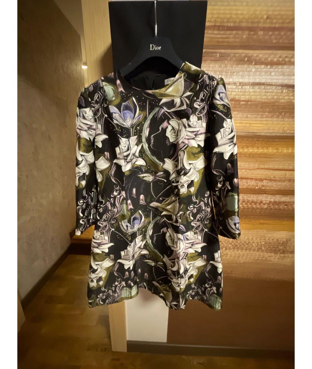 CHRISTIAN DIOR Черное шелковое повседневное платье, фото 5
