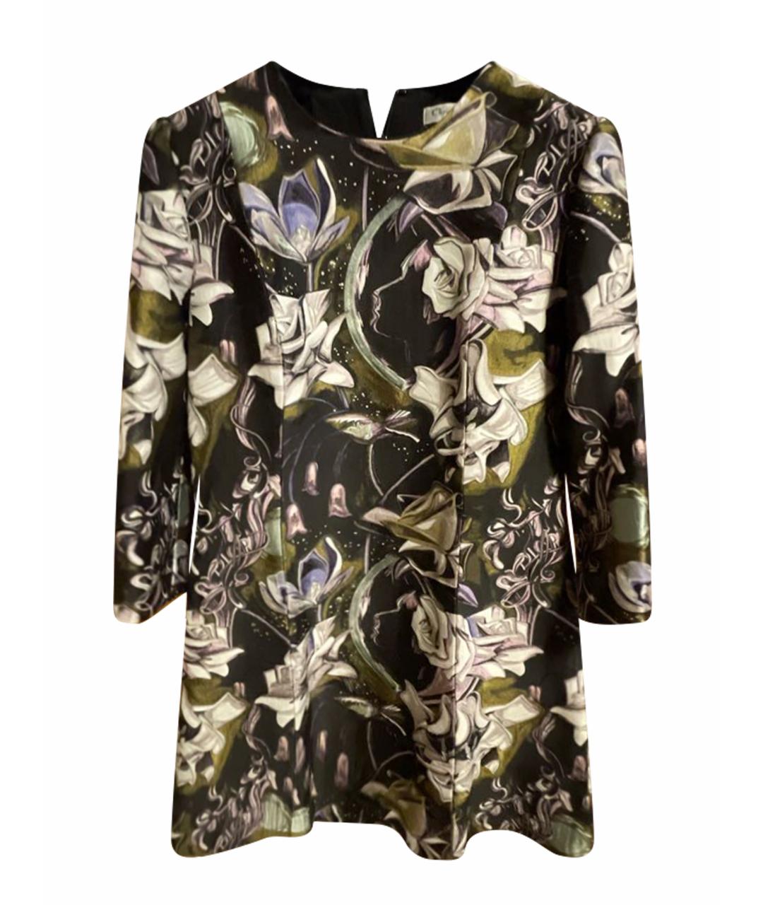 CHRISTIAN DIOR Черное шелковое повседневное платье, фото 1