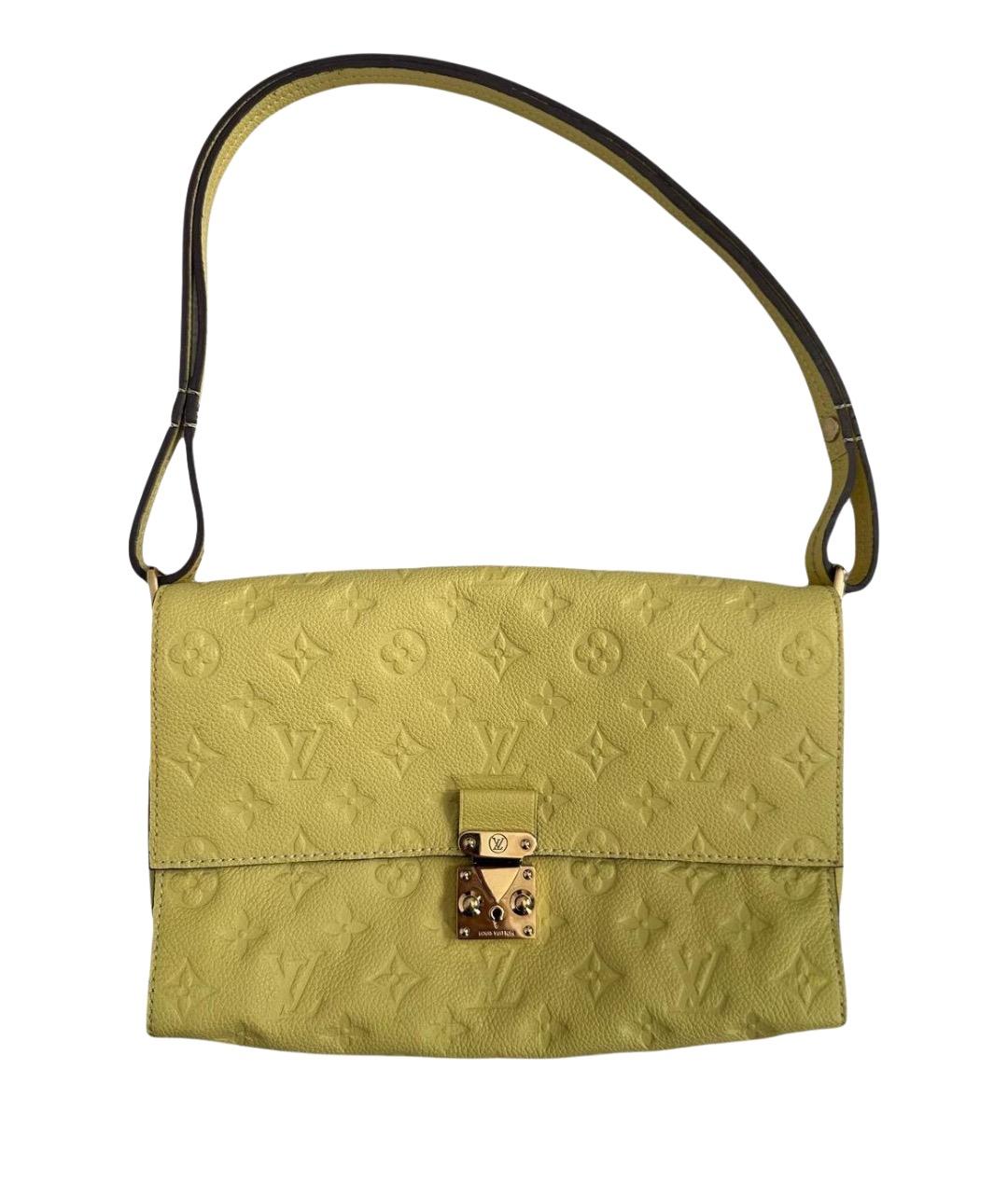 LOUIS VUITTON Желтая кожаная сумка через плечо, фото 1