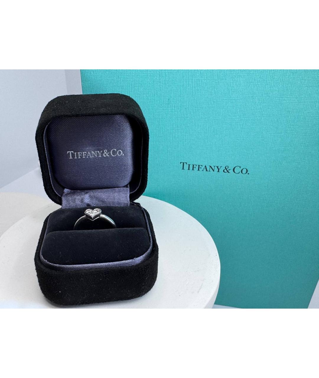 TIFFANY&CO Белое платиновое кольцо, фото 5