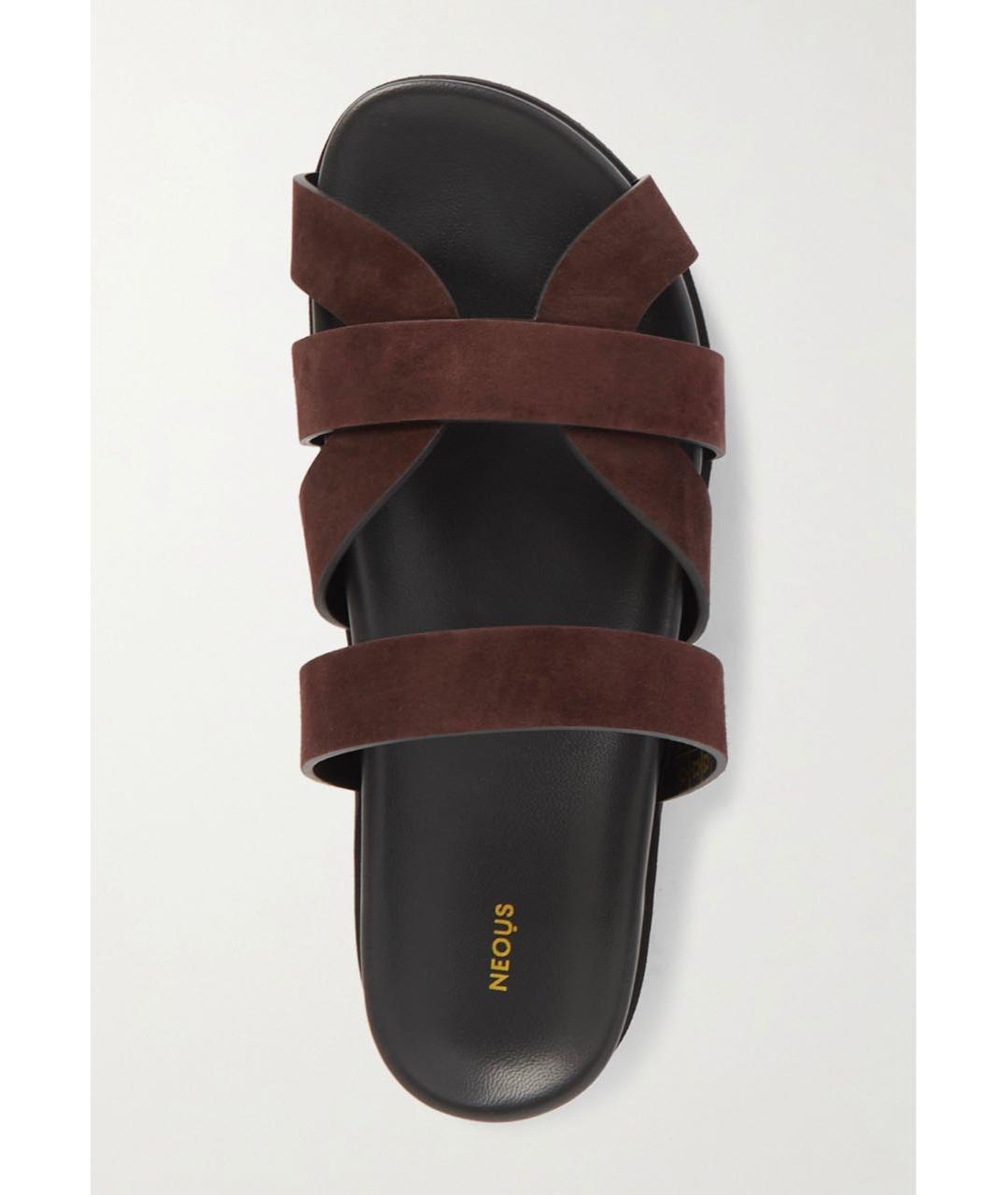 NEOUS Коричневые замшевые сандалии, фото 3