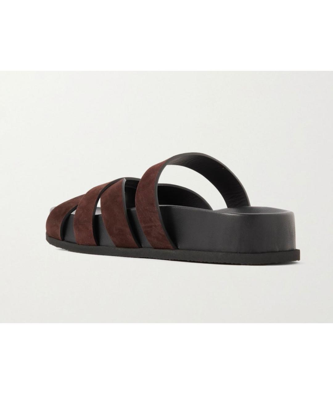 NEOUS Коричневые замшевые сандалии, фото 4