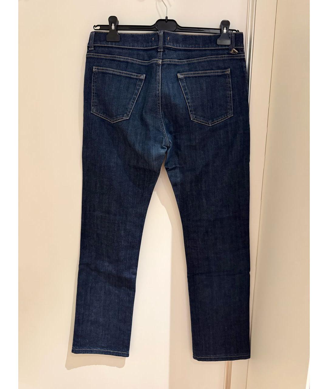 MALO Темно-синие хлопковые прямые джинсы, фото 2