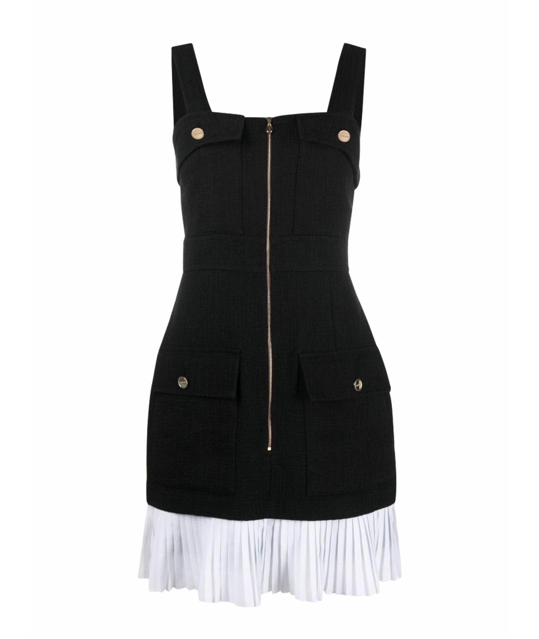 SANDRO Черное твидовое повседневное платье, фото 1