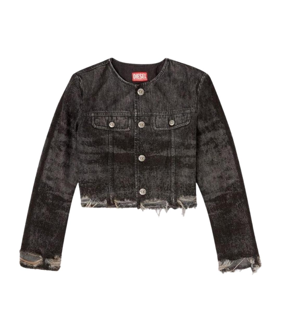 DIESEL Черный хлопковый жакет/пиджак, фото 1