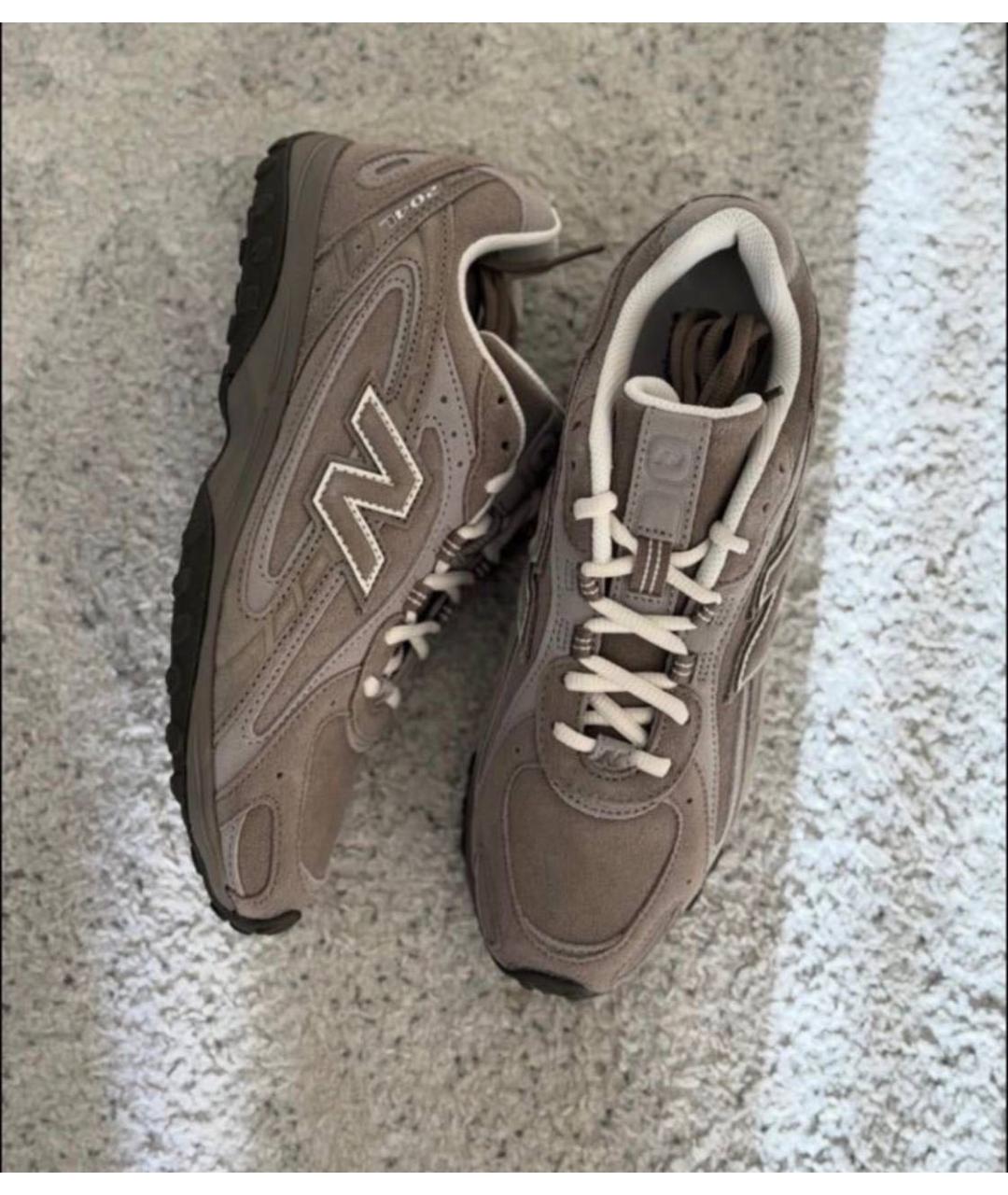 NEW BALANCE Бежевые замшевые кеды, фото 5