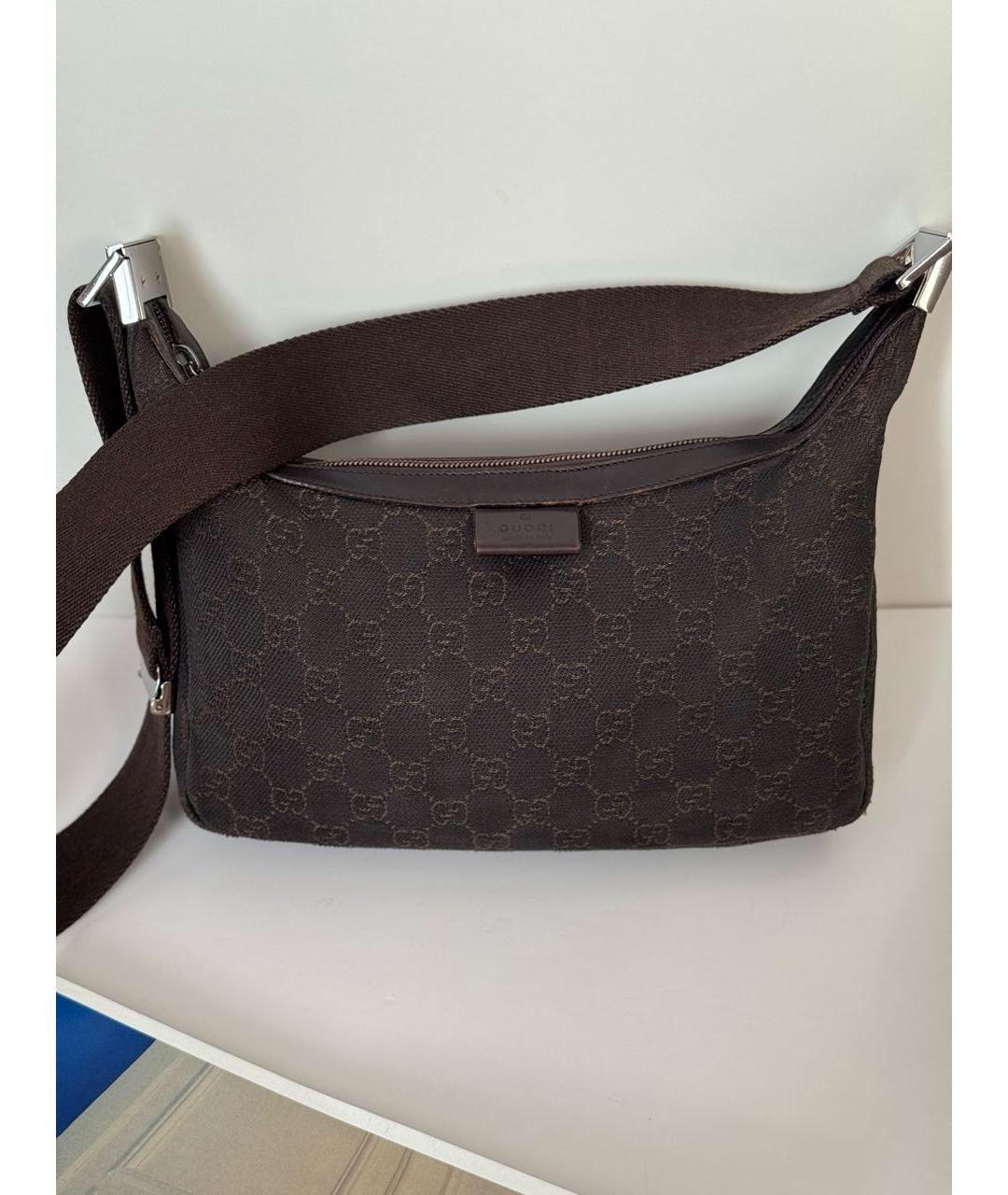 GUCCI Коричневая сумка через плечо, фото 3