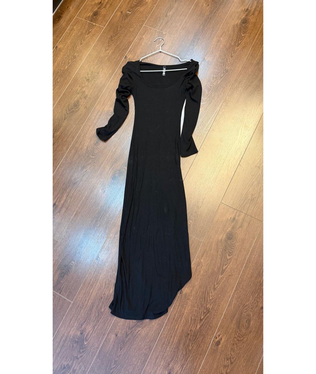 SKIMS Черное хлопковое повседневное платье, фото 2