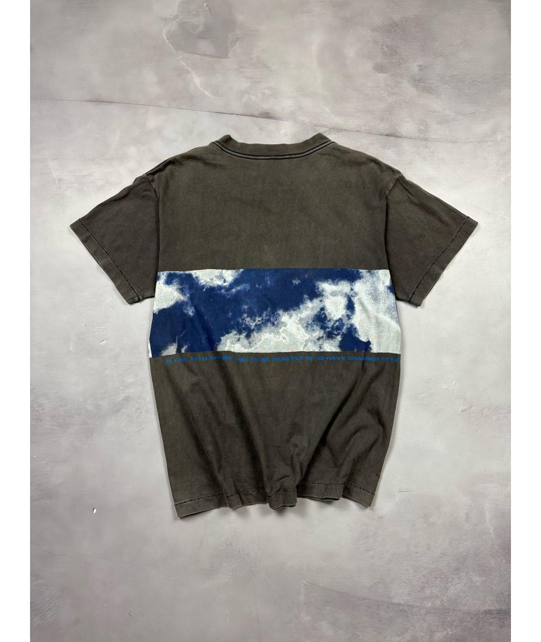 Saint Michael Антрацитовая хлопковая футболка, фото 2