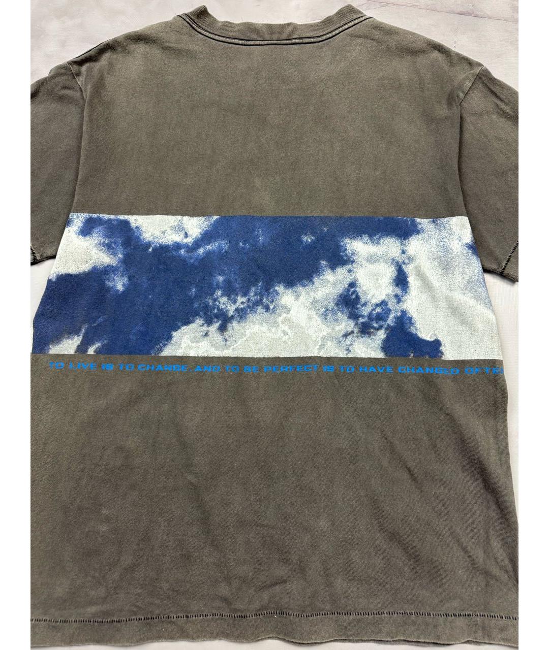 Saint Michael Антрацитовая хлопковая футболка, фото 5