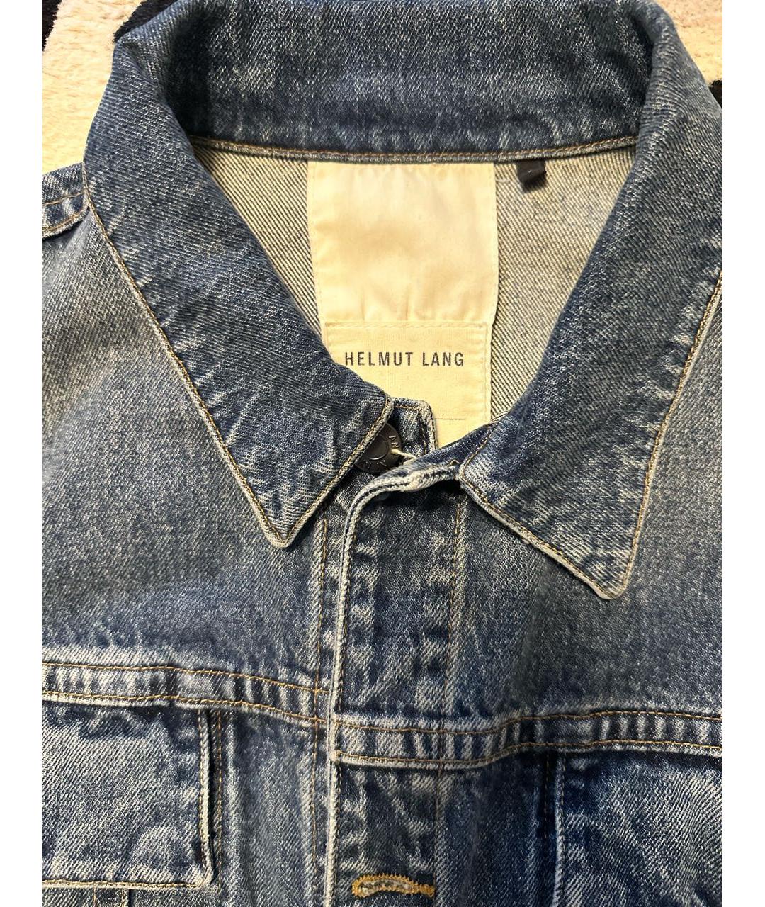 HELMUT LANG Синяя деним куртка, фото 3