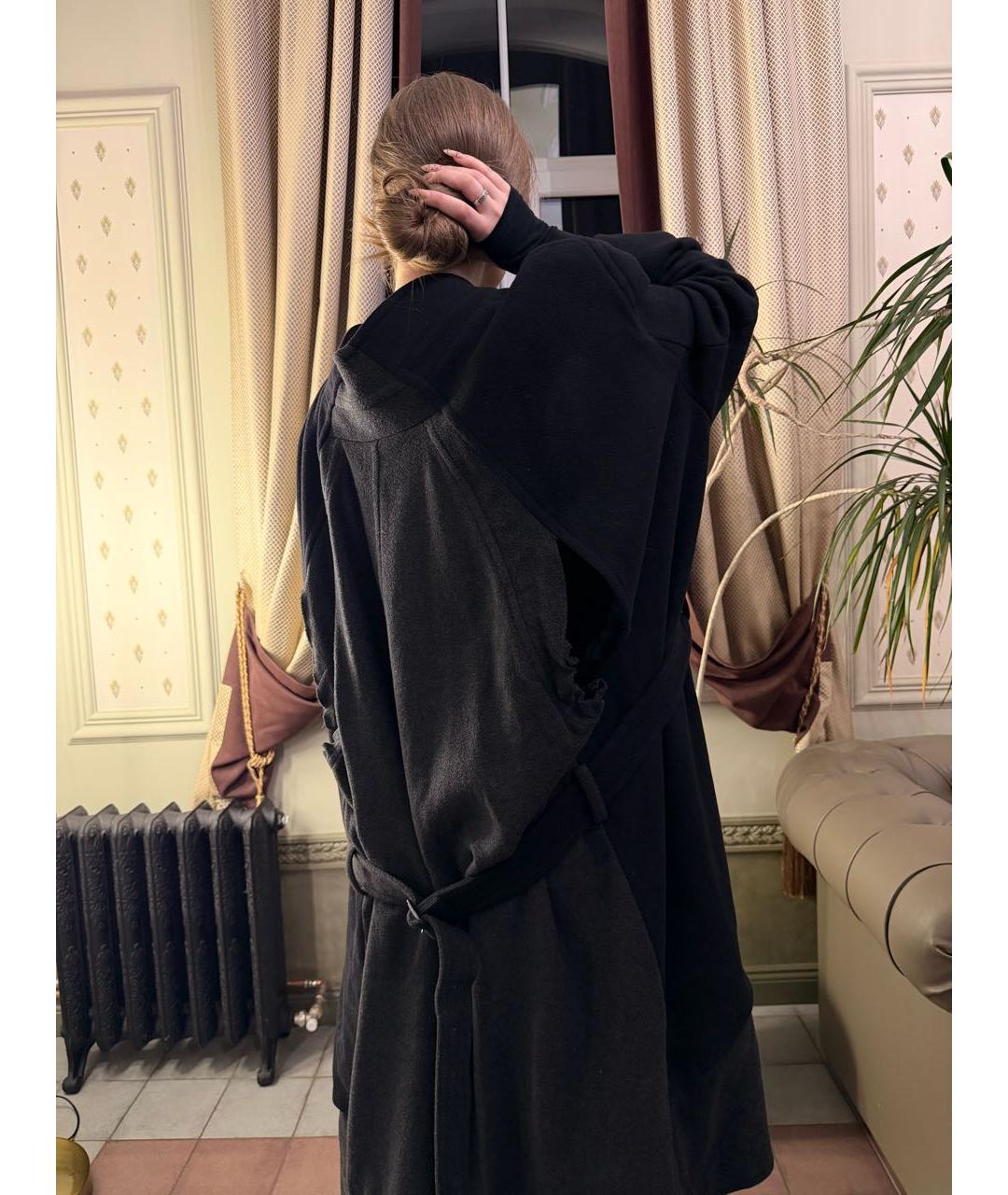 BALENCIAGA Черное шерстяное пальто, фото 8