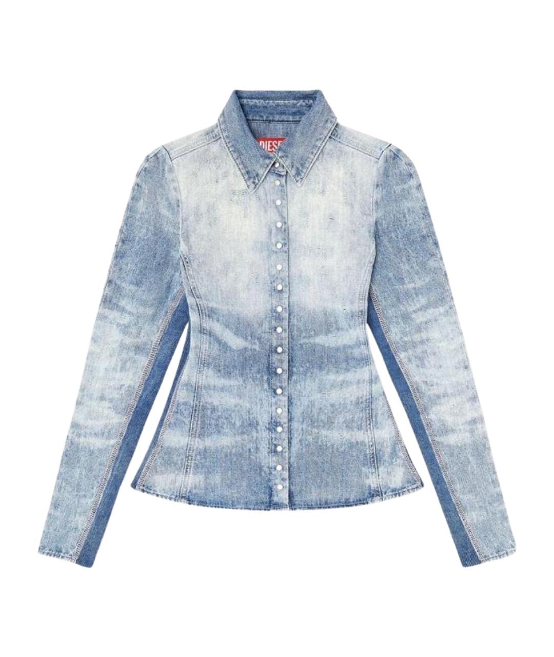 DIESEL Голубая хлопковая рубашка, фото 1