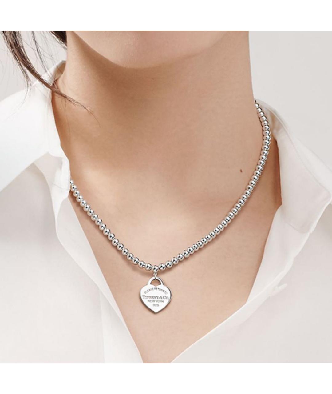 TIFFANY&CO Серебряное серебряное колье, фото 4