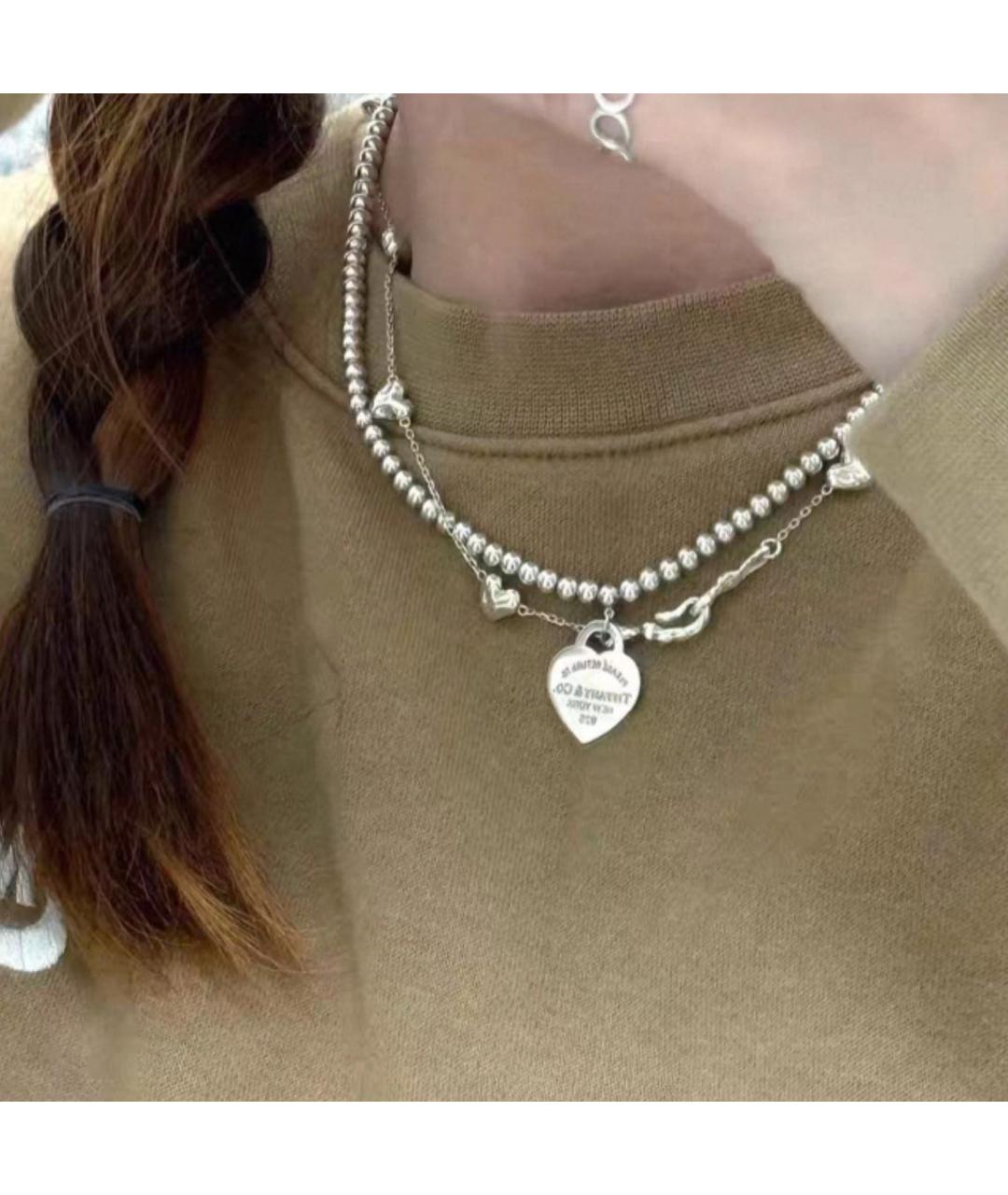 TIFFANY&CO Серебряное серебряное колье, фото 6