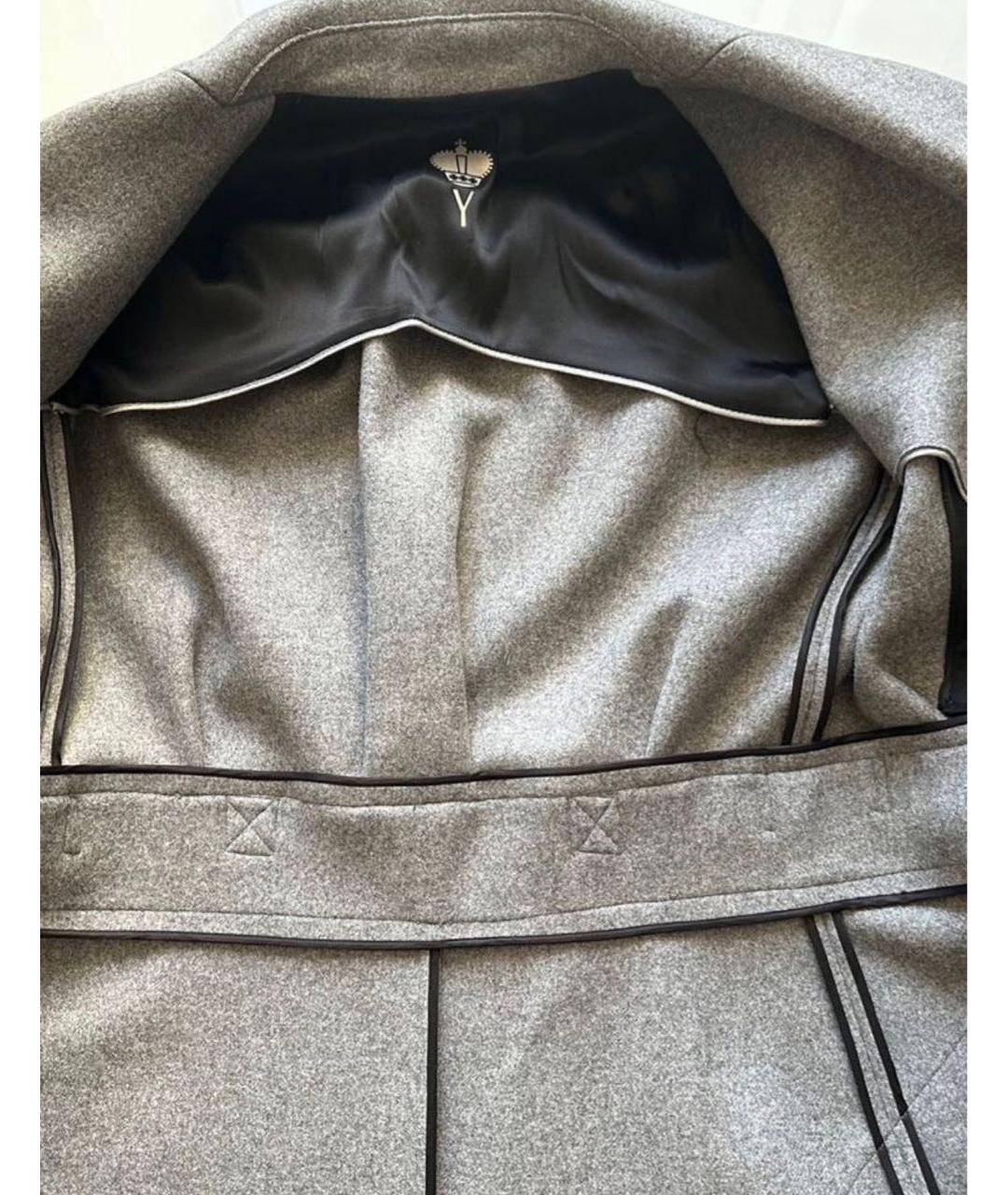 IRFE Серое шерстяное пальто, фото 3