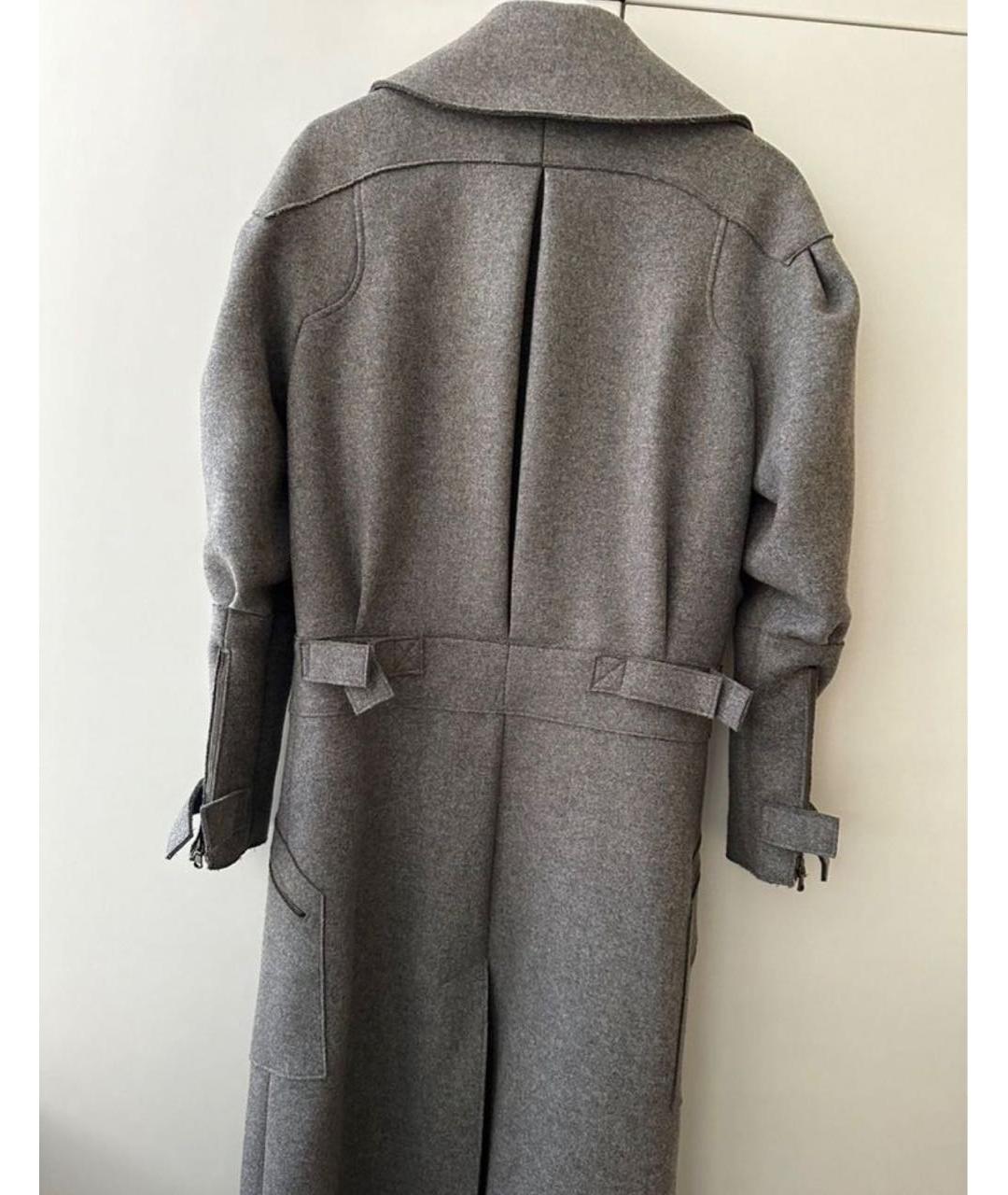 IRFE Серое шерстяное пальто, фото 2