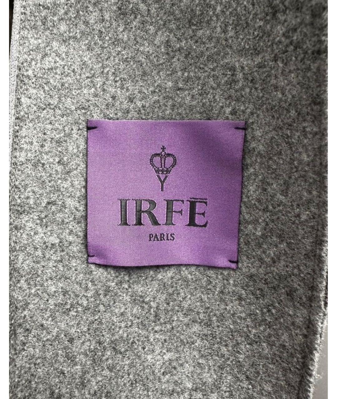 IRFE Серое шерстяное пальто, фото 4