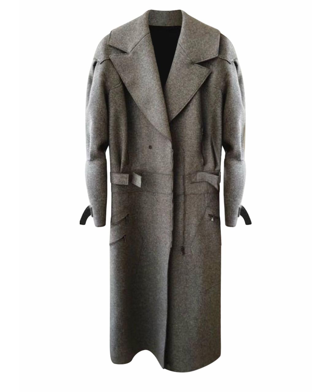 IRFE Серое шерстяное пальто, фото 1