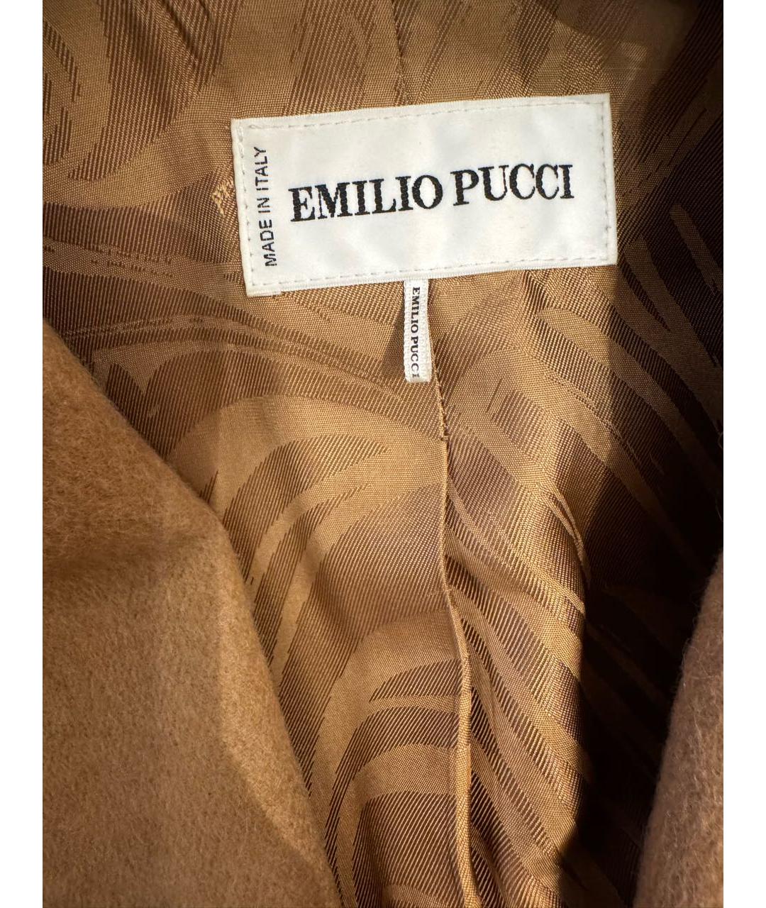 EMILIO PUCCI Бежевое шерстяное пальто, фото 4