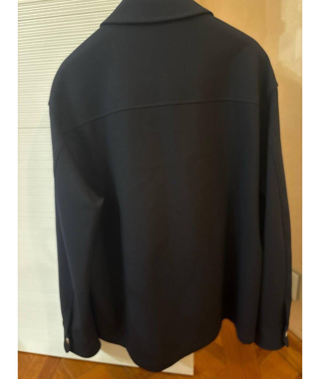 LORO PIANA Темно-синяя шелковая куртка, фото 2