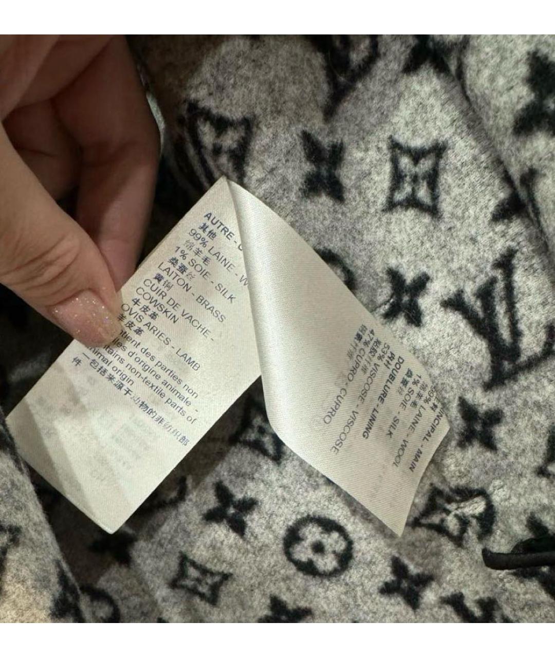 LOUIS VUITTON Шерстяное пальто, фото 4