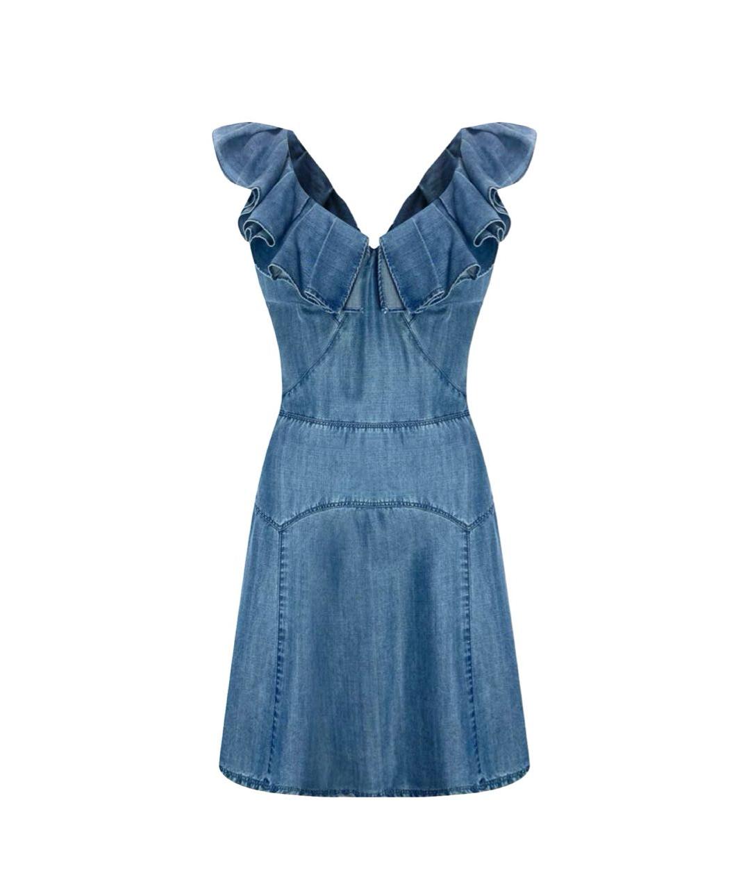 PRADA Синее повседневное платье, фото 9