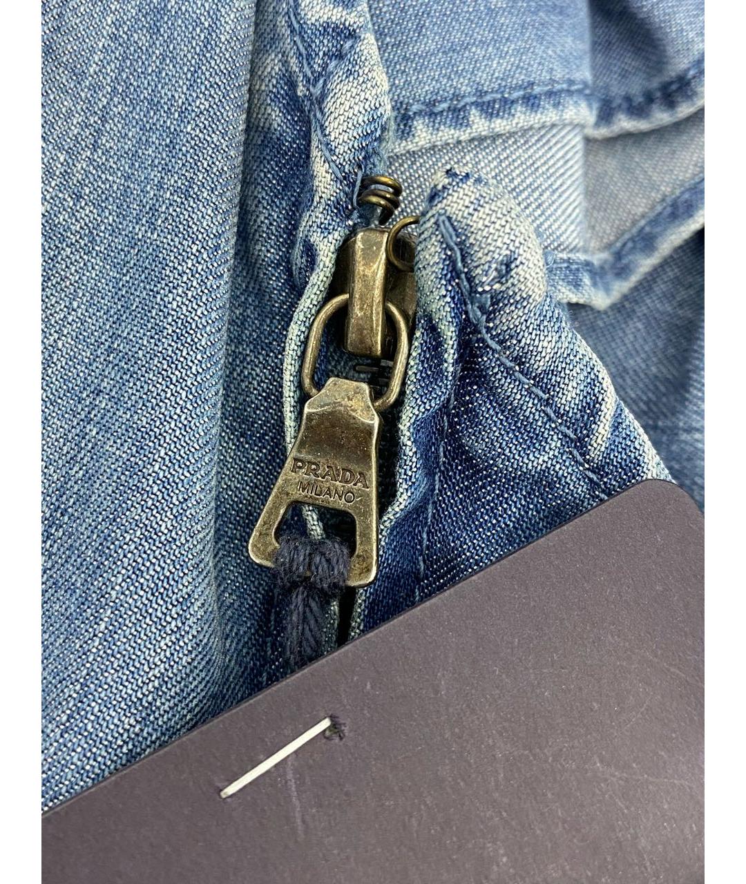 PRADA Синее повседневное платье, фото 4