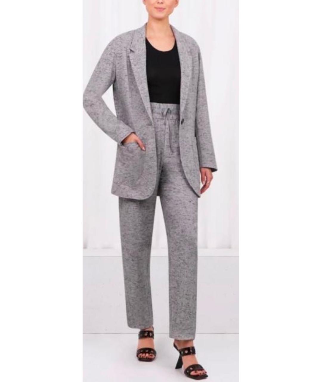 ISABEL MARANT ETOILE Серый хлопковый костюм с брюками, фото 8