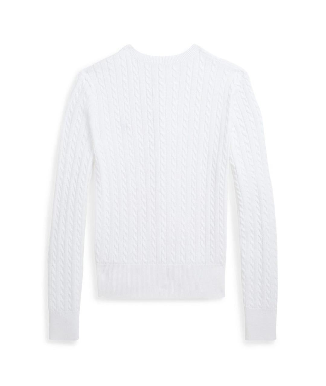 POLO RALPH LAUREN Белый хлопковый кардиган, фото 2