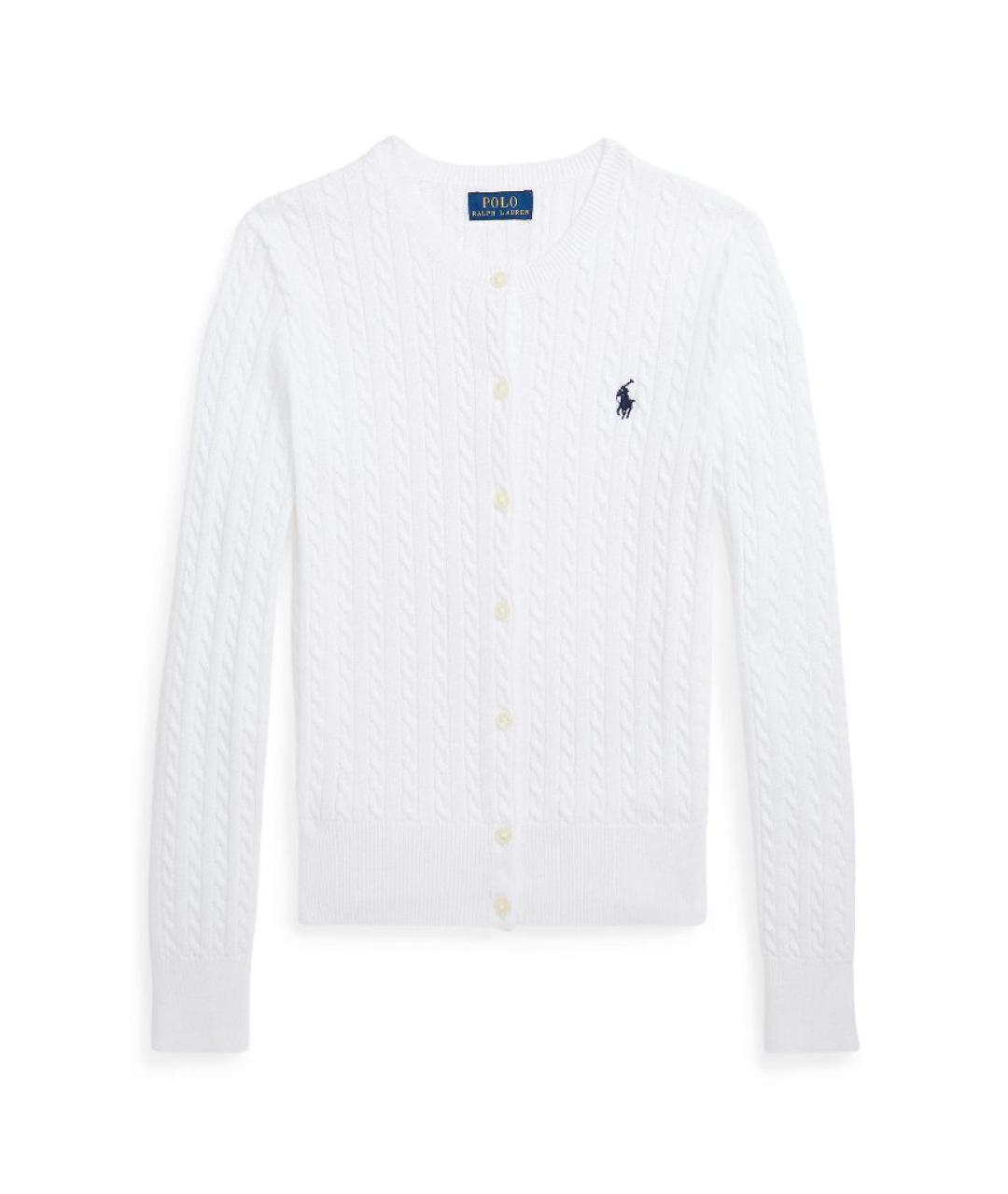 POLO RALPH LAUREN Белый хлопковый кардиган, фото 8