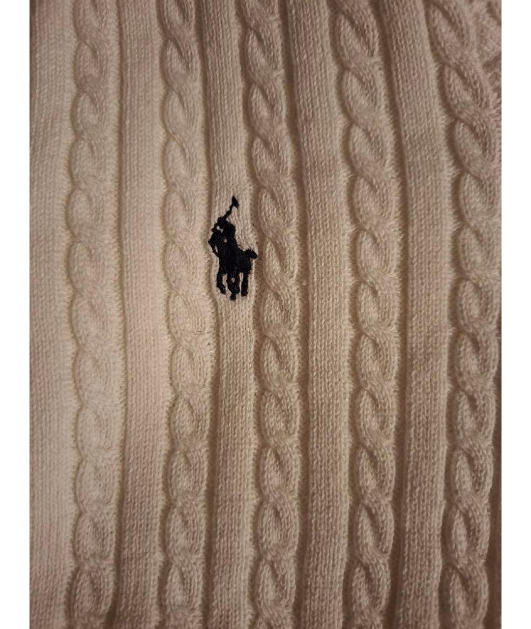 POLO RALPH LAUREN Белый хлопковый кардиган, фото 4