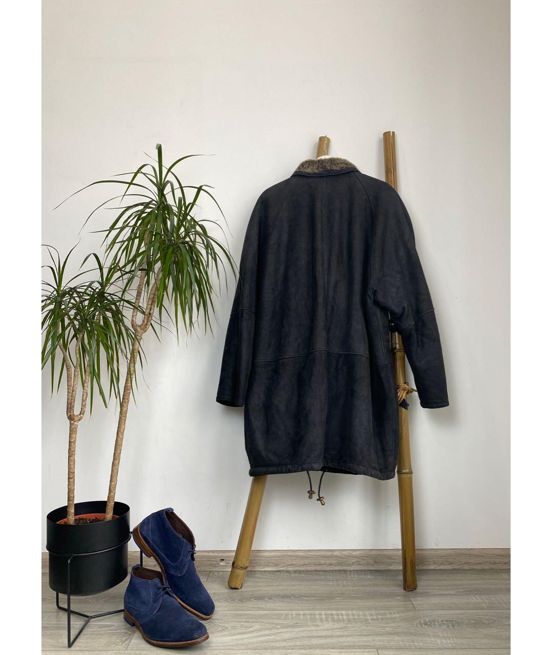 BURBERRY Черная кожаная дубленка/шуба, фото 6