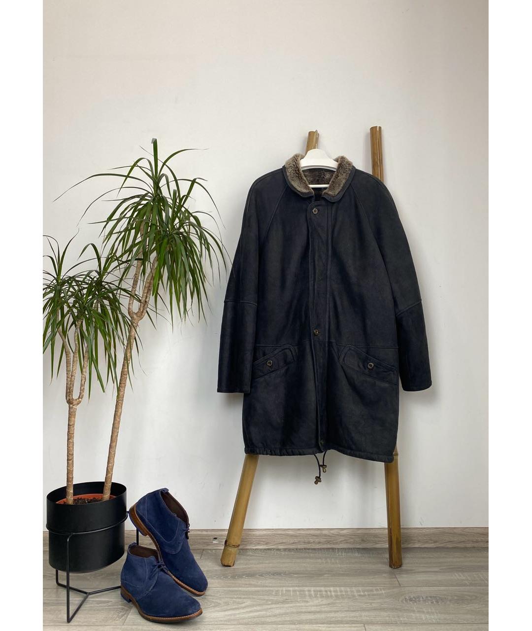 BURBERRY Черная кожаная дубленка/шуба, фото 8