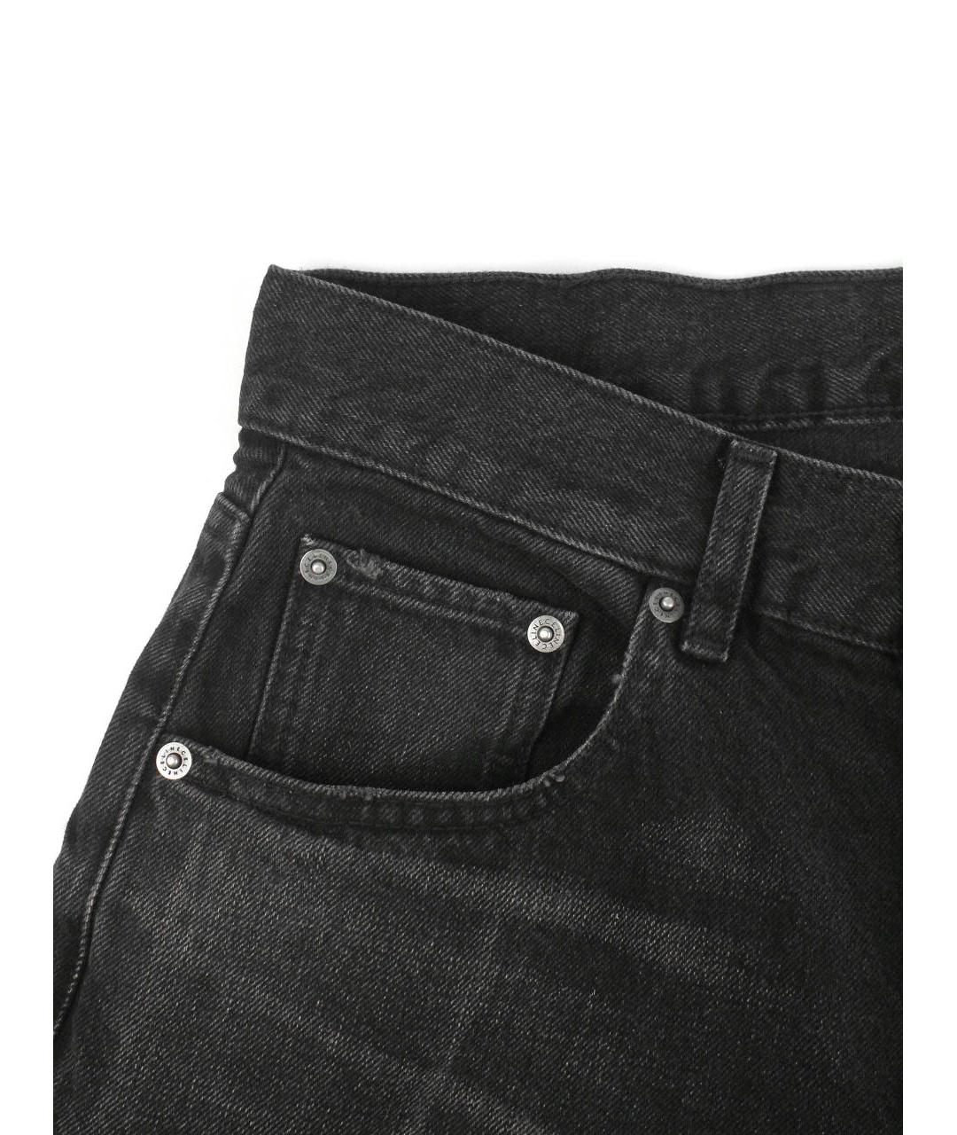 CELINE Черные хлопковые прямые джинсы, фото 4