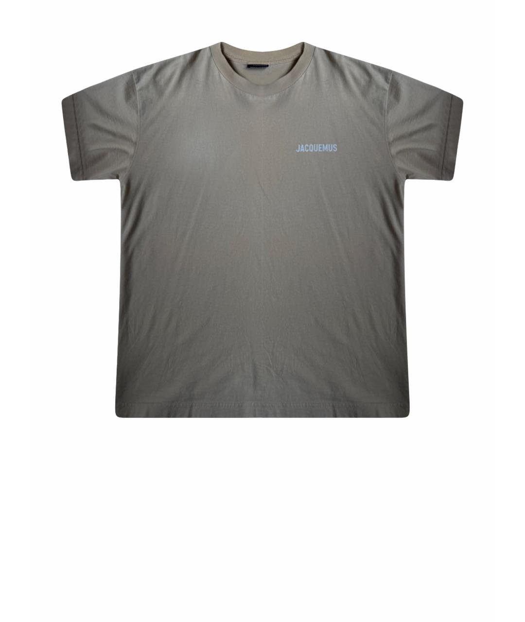 JACQUEMUS Бежевая футболка, фото 1