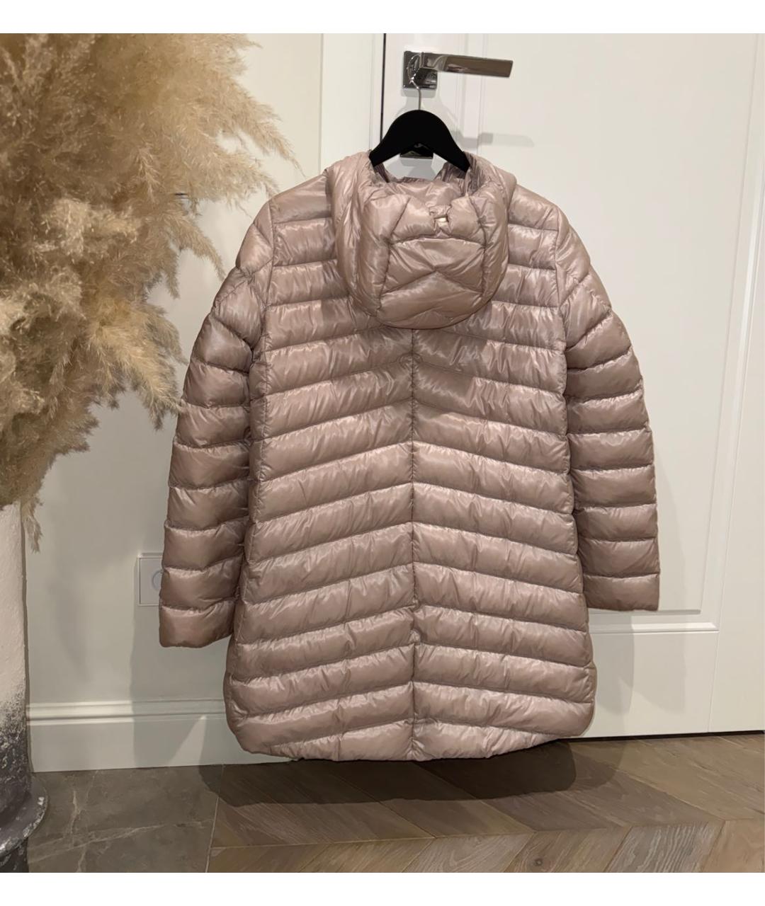 HERNO Бежевый полиамидовый пуховик, фото 2