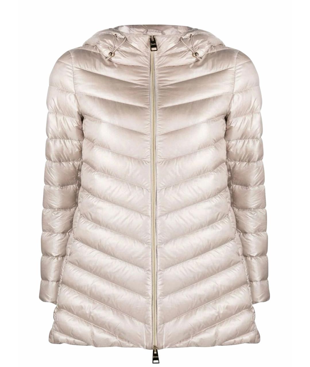 HERNO Бежевый полиамидовый пуховик, фото 1