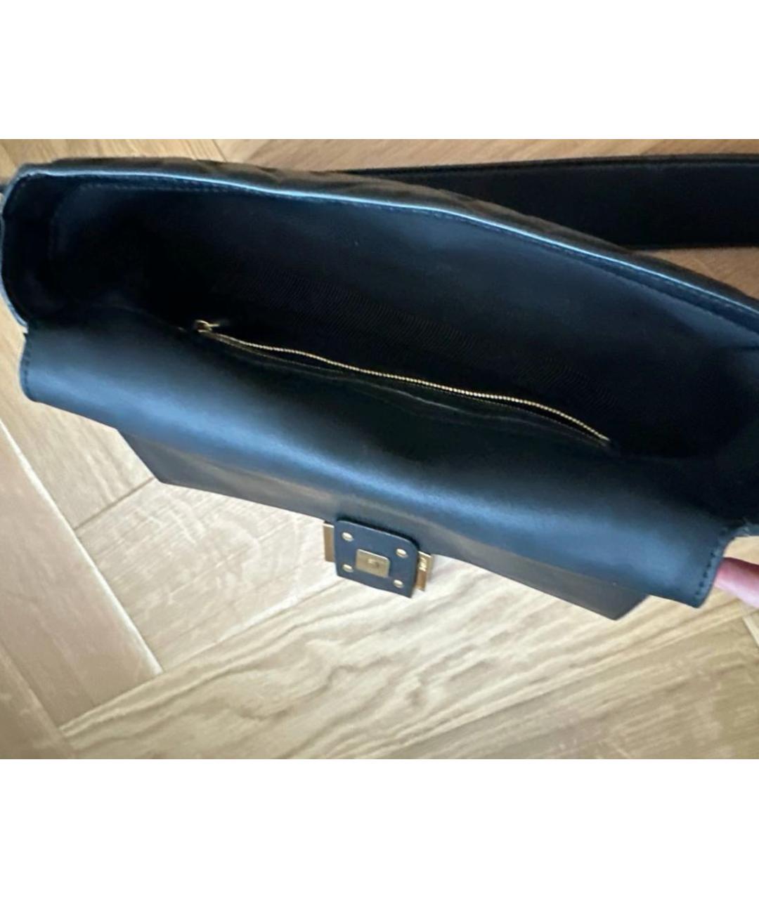 FENDI Черная кожаная сумка через плечо, фото 6