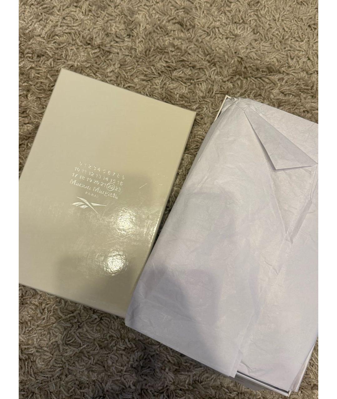 MAISON MARGIELA Черные кожаные кеды, фото 5