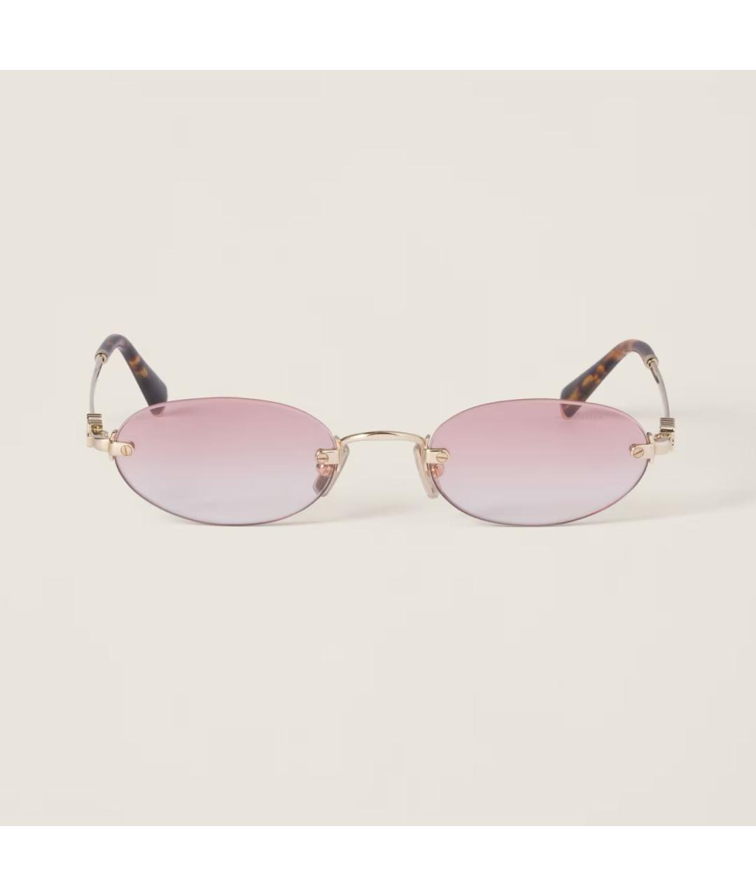 MIU MIU Мульти металлические солнцезащитные очки, фото 2