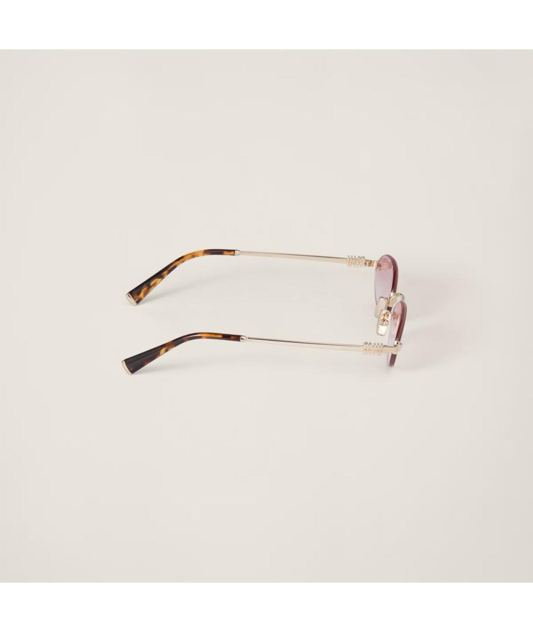 MIU MIU Мульти металлические солнцезащитные очки, фото 3